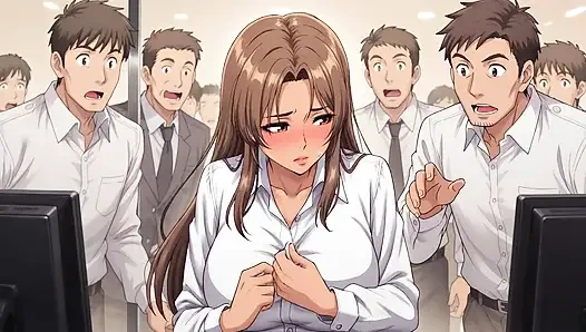 Çeşitli yerlerde çıplak olan büyük memeli bir kadın