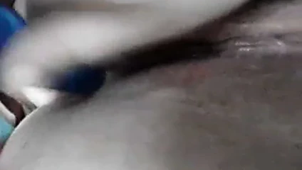 blue dildo in my asshole