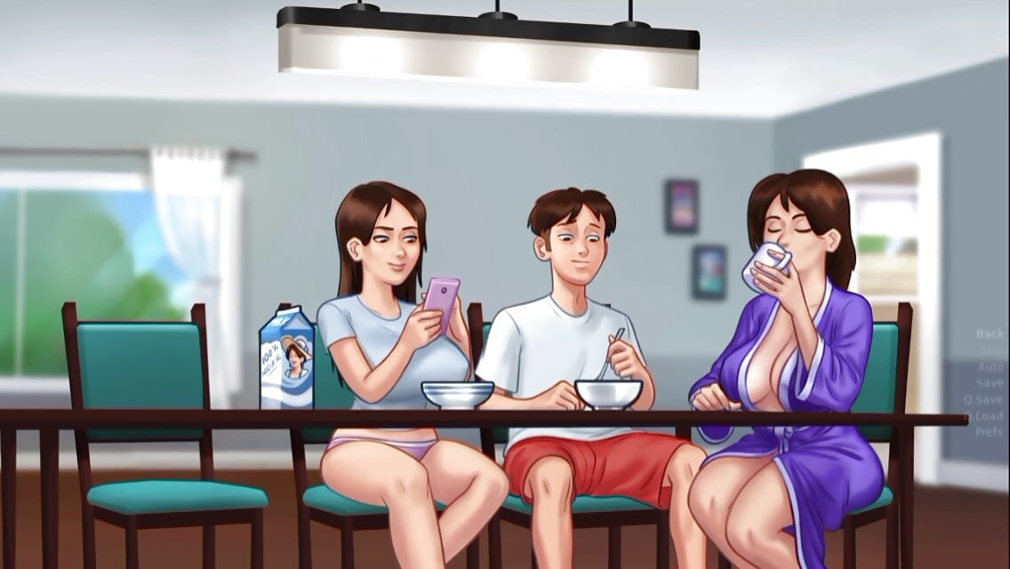 Fucking my stepsister in the dining room